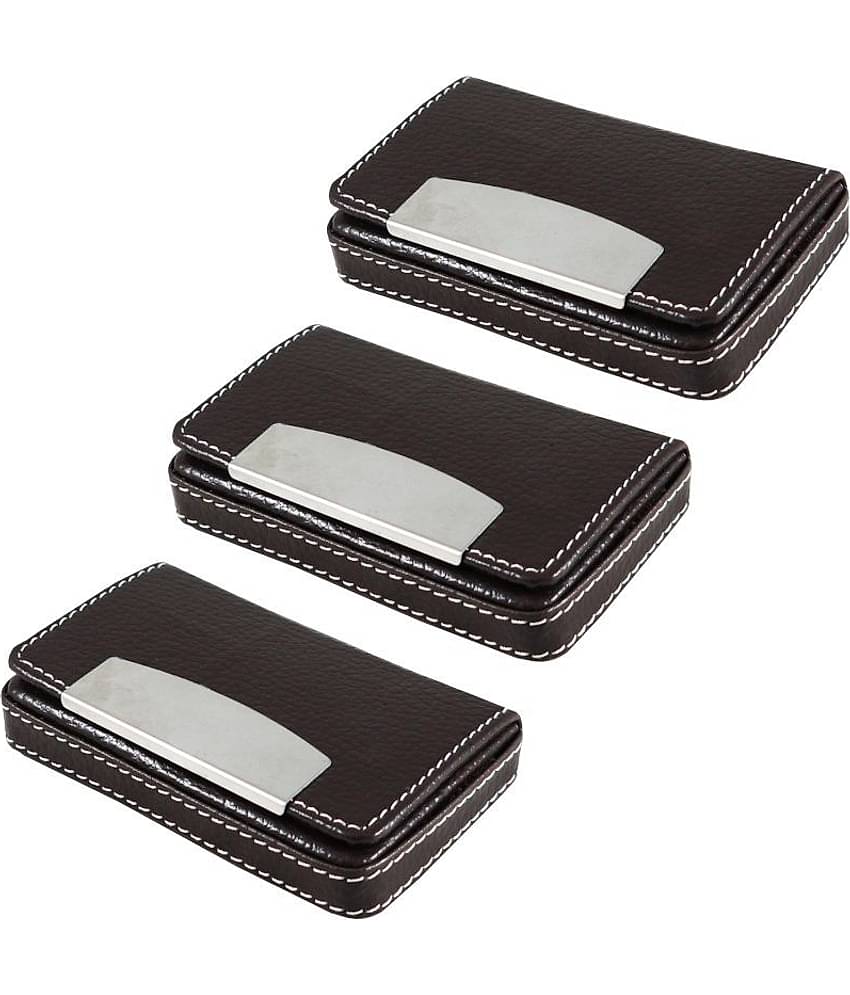 Auteur, Stylish Corporate Collection, For Men and Women, Metal and PU Body Magnetic Closure, Impress Your Clients with This Stylish Card Holder