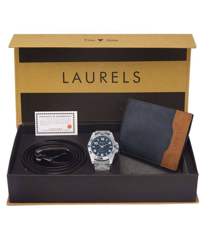 Laurels Watch Wallet and Belt Combo- Cp-Polo-504-Tsk-0306-Vt-0209     			Laurels Watch Wallet and Belt Combo- Cp-Polo-504-Tsk-0306-Vt-0209