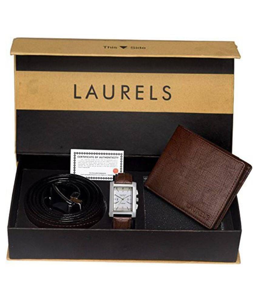 Laurels Watch Wallet and Belt Combo- Cp-Imp-201-Crs-09-Vt-0209     			Laurels Watch Wallet and Belt Combo- Cp-Imp-201-Crs-09-Vt-0209