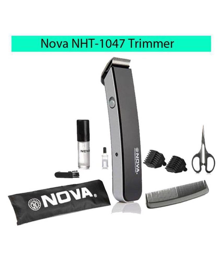     			NOVA NHT-1047 Rechargeable Beard Trimmer ( Black )