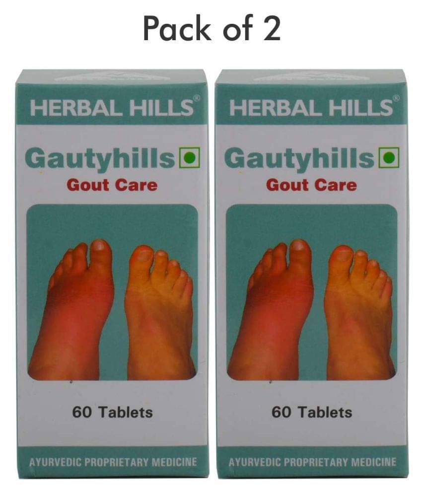 Herbal Hills Gautyhills 60 Tablets - Pack of 2 Tablets 1 mg Herbal Hills Gautyhills 60 Tablets - Pack of 2 Tablets 1 mg