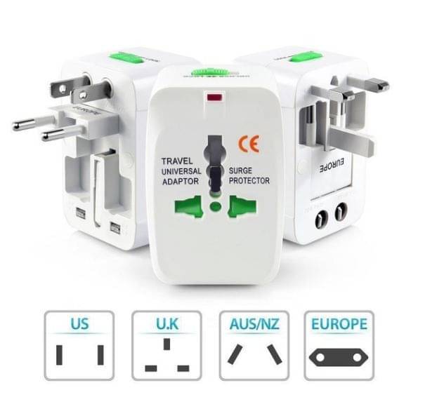     			Universal World Travel Adapter For International Travelers (1 Piece)