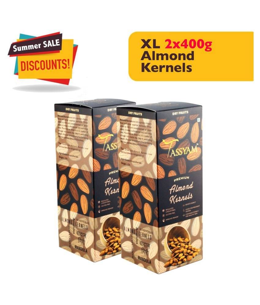    			Tassyam Almond (Badam) 400 gm Pack of 2