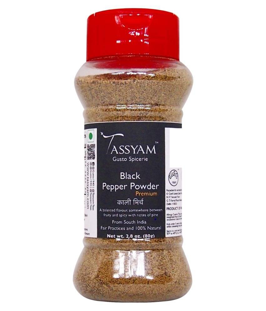 Tassyam Black Pepper Powder 80 gm Tassyam Black Pepper Powder 80 gm