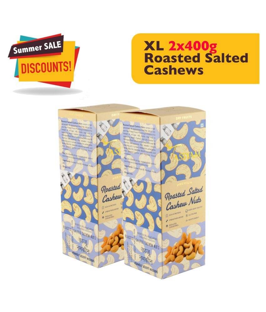 Tassyam Cashew nut (Kaju) 400 gm Pack of 2 Tassyam Cashew nut (Kaju) 400 gm Pack of 2