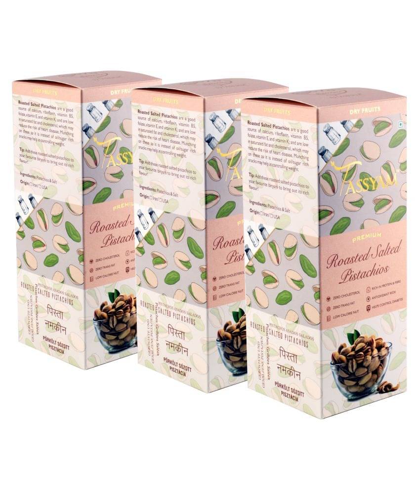     			Tassyam Pistachio Nut (Pista) 200 gm Pack of 3
