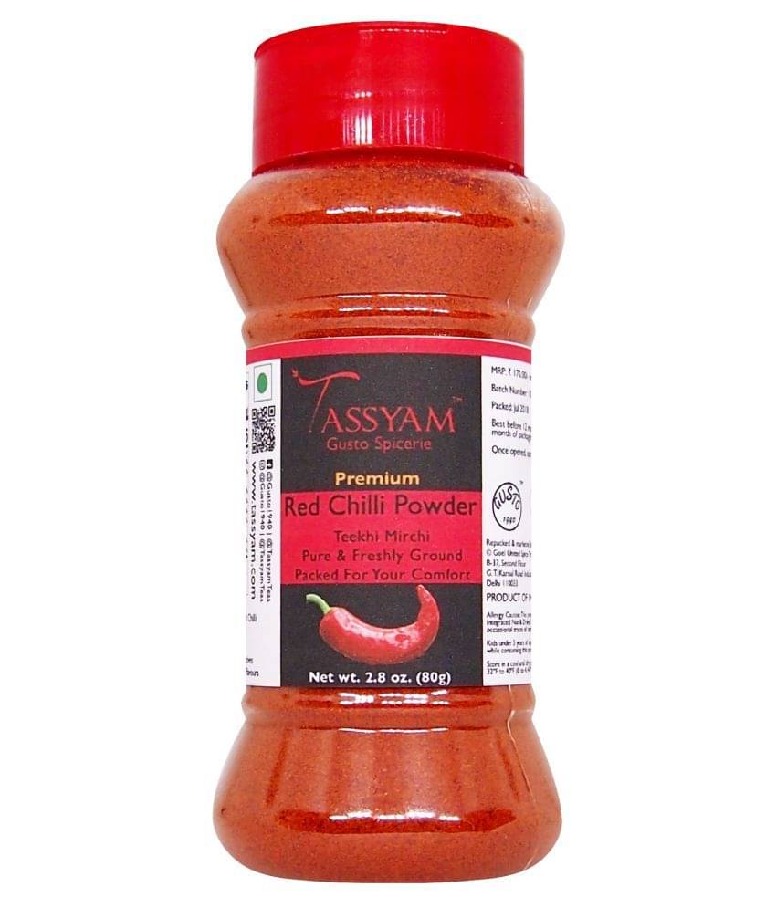 Tassyam - 80 gm Laal Mirch (Red Chili) (Pack of 1) Tassyam - 80 gm Laal Mirch (Red Chili) (Pack of 1)