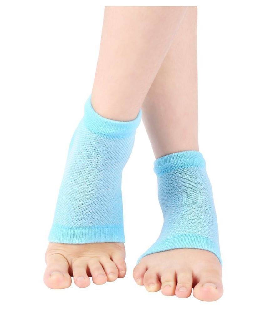 Ishi Silicone Gel Heel Socks For Dry Hard Cracked Heels Repair, Foot Care Support Cushion With Spa Botanical Gel Pad - (Free Size) 1 Pair-Blue Ishi Silicone Gel Heel Socks For Dry Hard Cracked Heels Repair, Foot Care Support Cushion With Spa Botanical Gel Pad - (Free Size) 1 Pair-Blue