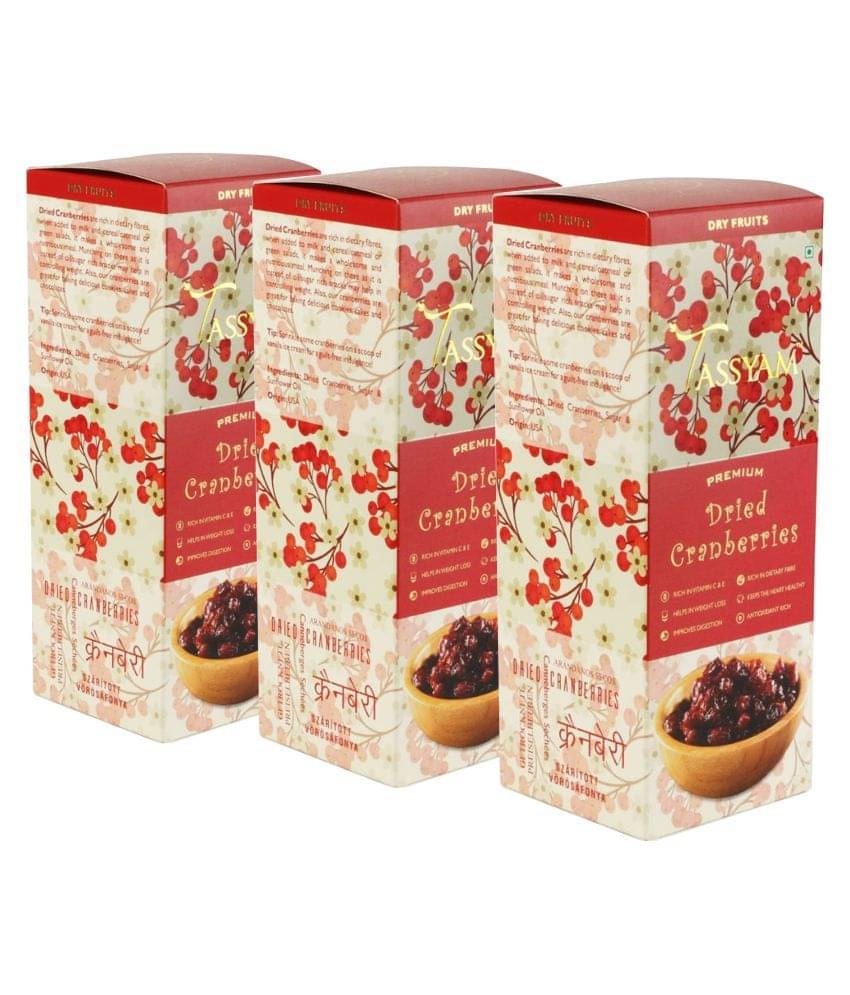     			Tassyam Cranberry 250 gm Pack of 3