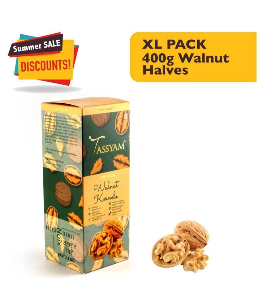 Tassyam Walnuts (Akhrot) 400 gm Tassyam Walnuts (Akhrot) 400 gm