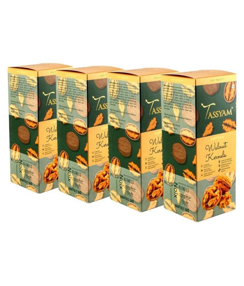 Tassyam Walnuts (Akhrot) 200 gm Pack of 4 Tassyam Walnuts (Akhrot) 200 gm Pack of 4