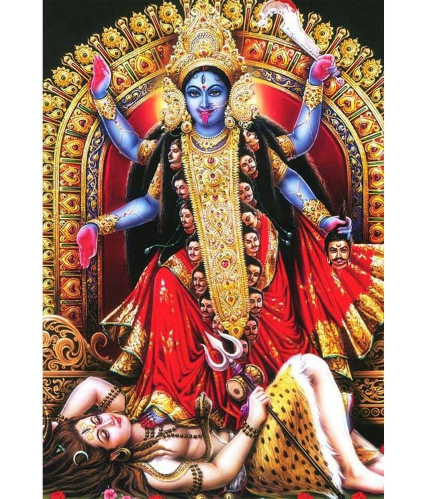 MAHALAXMI ART & CRAFT Maa Kali Paper Wall Poster Without Frame MAHALAXMI ART & CRAFT Maa Kali Paper Wall Poster Without Frame