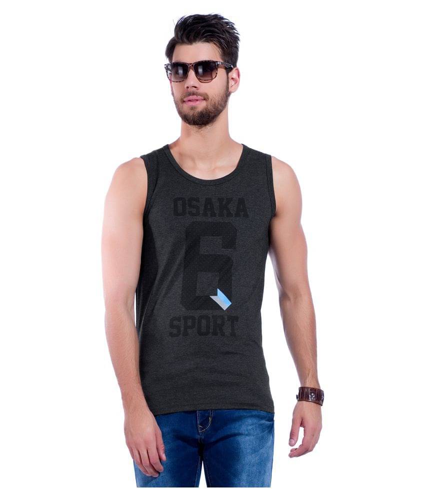     			Maniac - Dark Grey Cotton Blend Men's Vest  ( Pack of 1 )