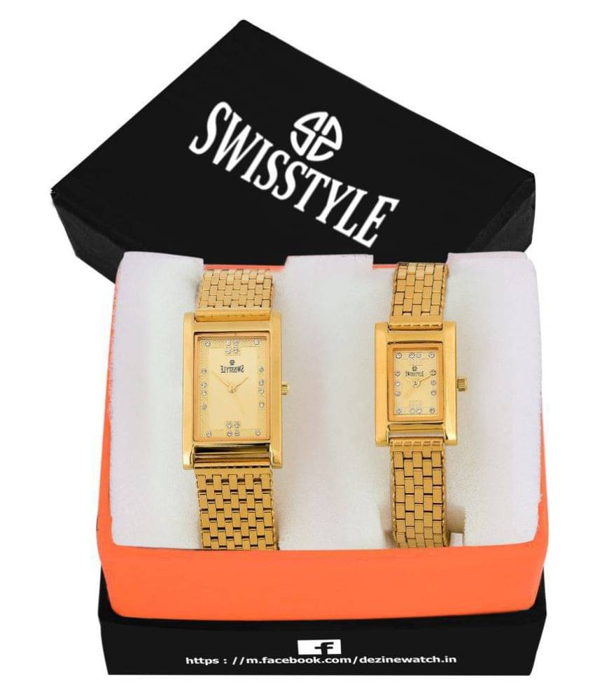     			Swisstyle SS-9212G-078G Metal Analog "Mens Watch"