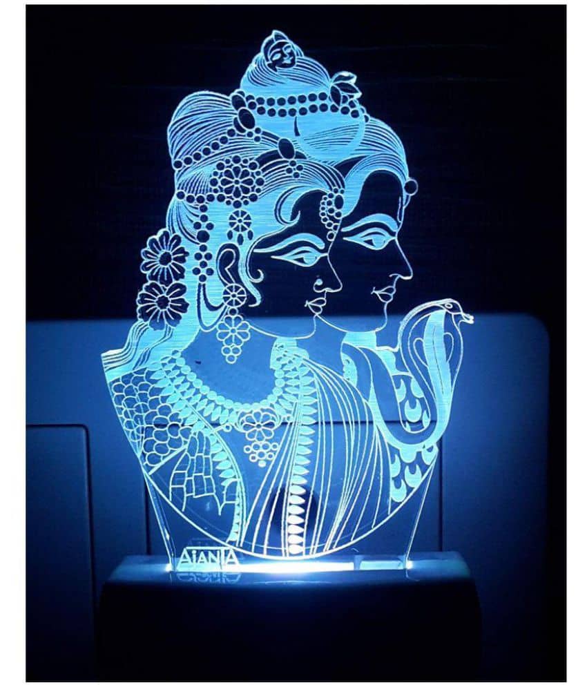 Ajanta Shankar Parvati  code: 2017 3D Night Lamp Multi - Pack of 1 - Electricals | Buy online on ZillyBuy