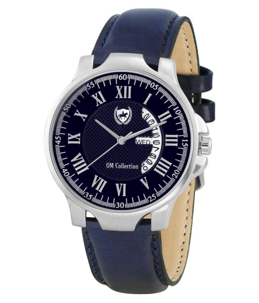     			Om Collection SKT16 Leather Analog "Mens Watch"