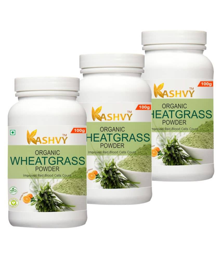 Kashvy Wheatgrass powder | Natural antioxidant 300 gm Multivitamins Powder