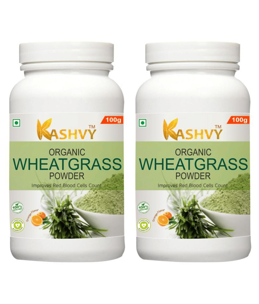 Kashvy Wheatgrass powder | Strengthens Immune system 200 gm Multivitamins Powder