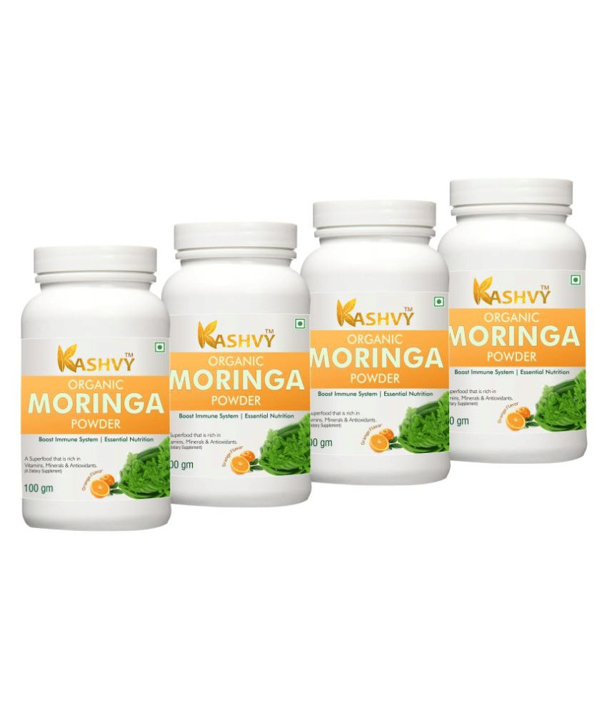 Kashvy moringa powder | Protects Brain Health, 400 gm Multivitamins Powder
