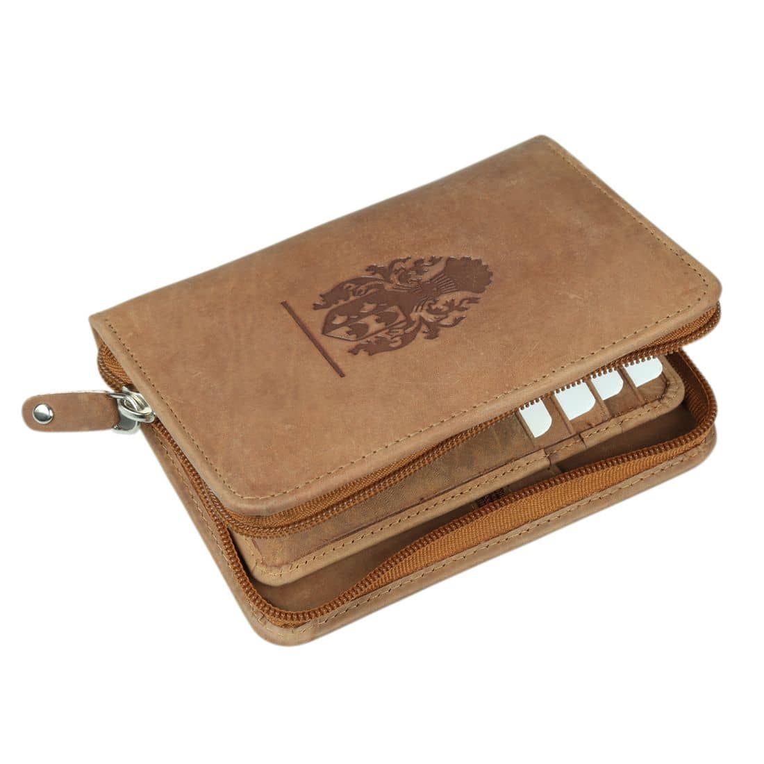 Style 98 Zip Tan Travel Card Holder - Handbags | Buy online on ZillyBuy