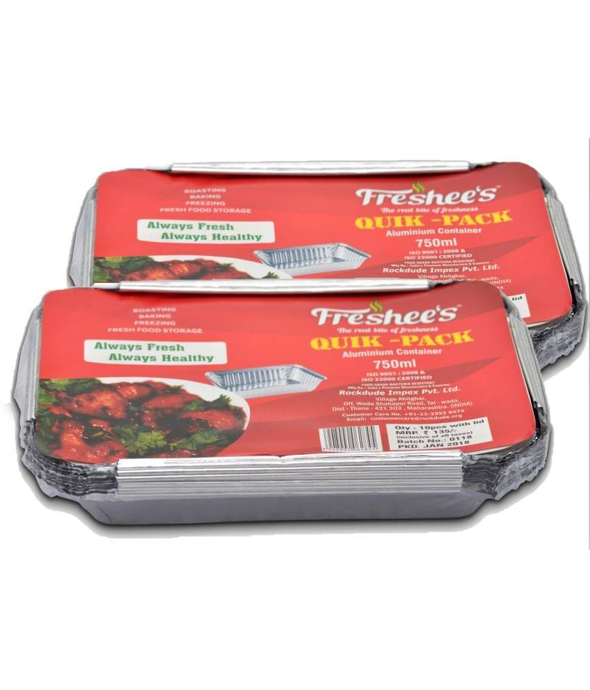     			Freshee 20pcs Disposable Aluminium Foil Container 750ml