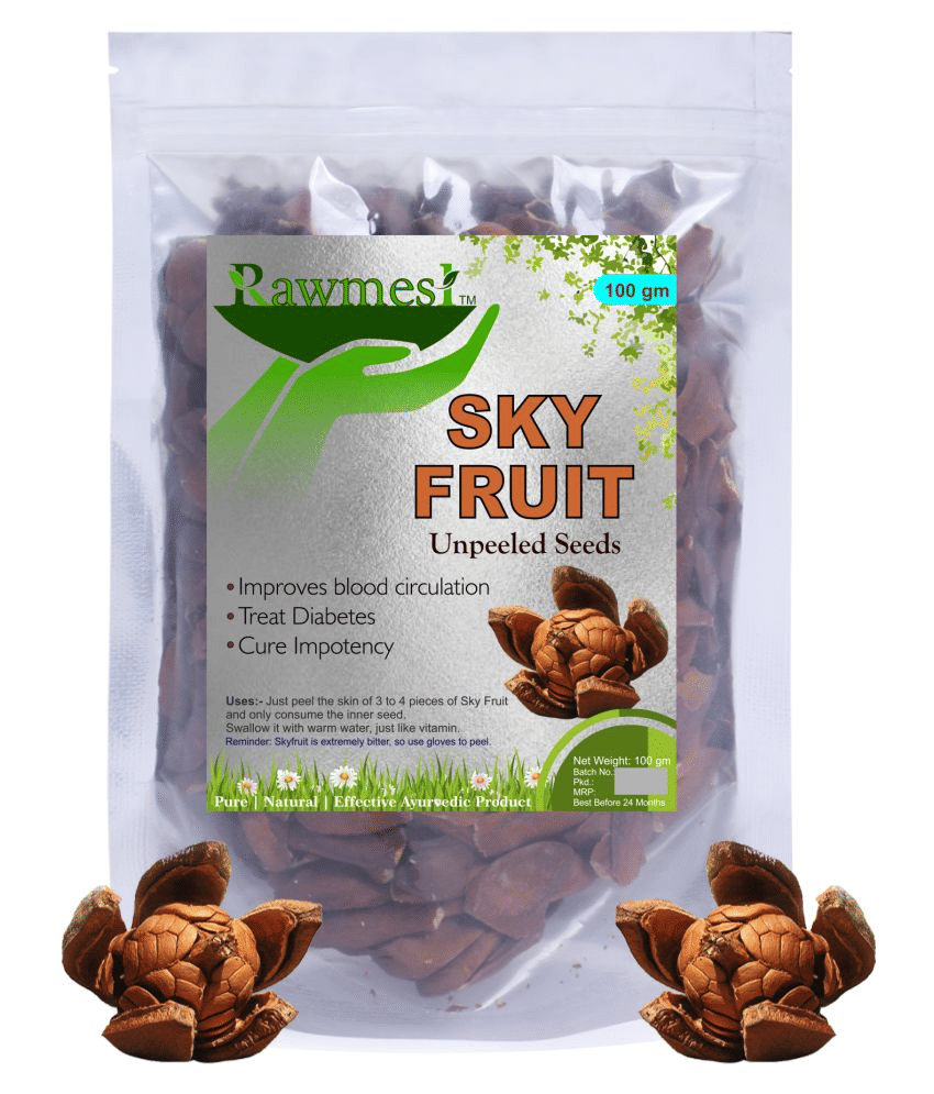 Rawmest Sky Fruit Seed, 100 Gm | Anti-Diabetic Herbs
