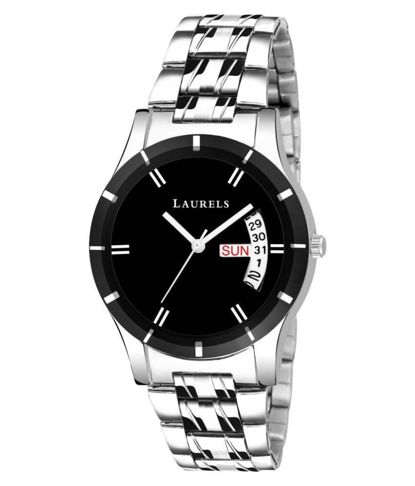     			Laurels Colors III Black Dial DAY & DATE Function Women Watch