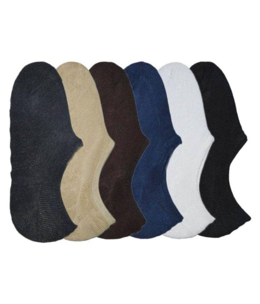     			Tahiro Multicolour Cotton No Show  Socks - Pack Of  6