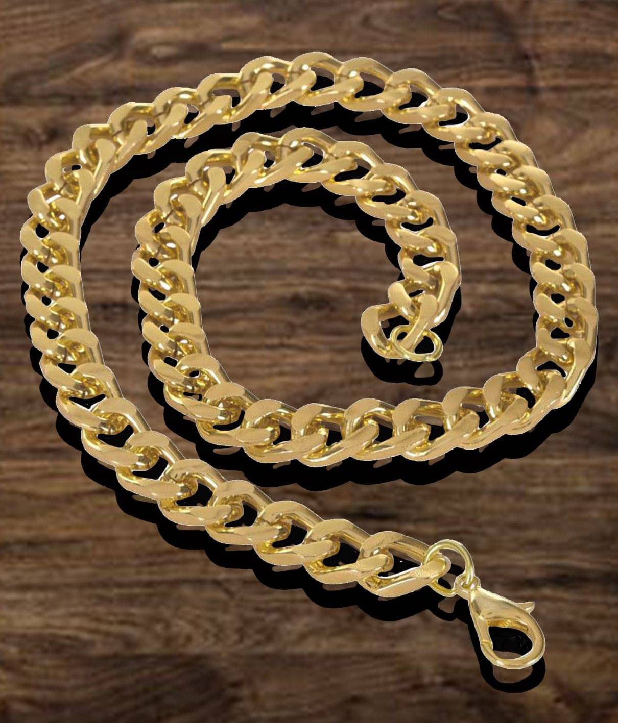     			Factorywala Gold Plated Designer Trendy Link Alloy Chain Necklace For Men Boys