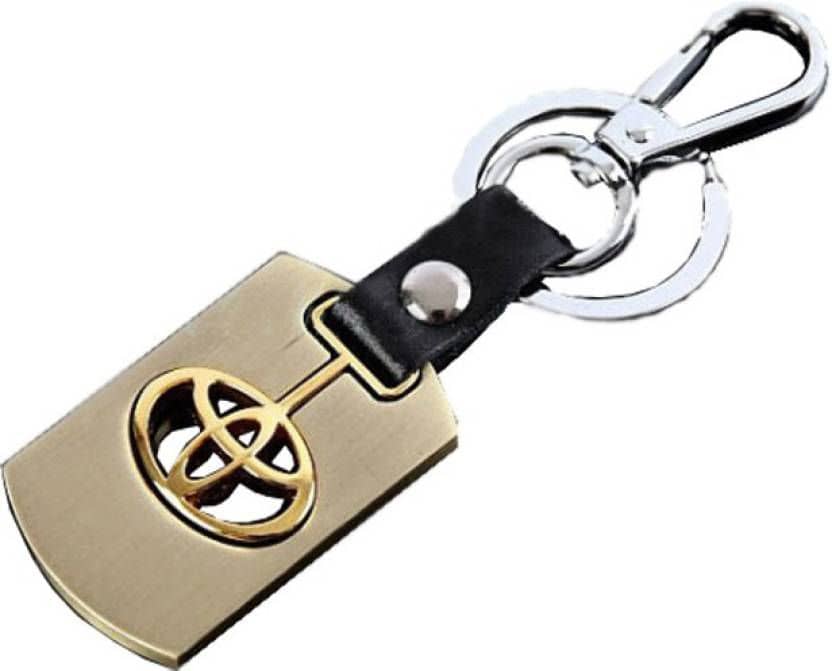 Americ Style Toyota Golden Metal Swinging Logo Locking Locking Key Chain  (Gold) - Jewellery Sets | Buy online on ZillyBuy
