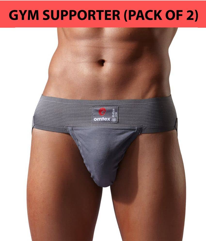 Omtex Grey Gym Supports Gym Accessories/ Gym Essentials - Sports and Fitness Equipment | Buy online on ZillyBuy
