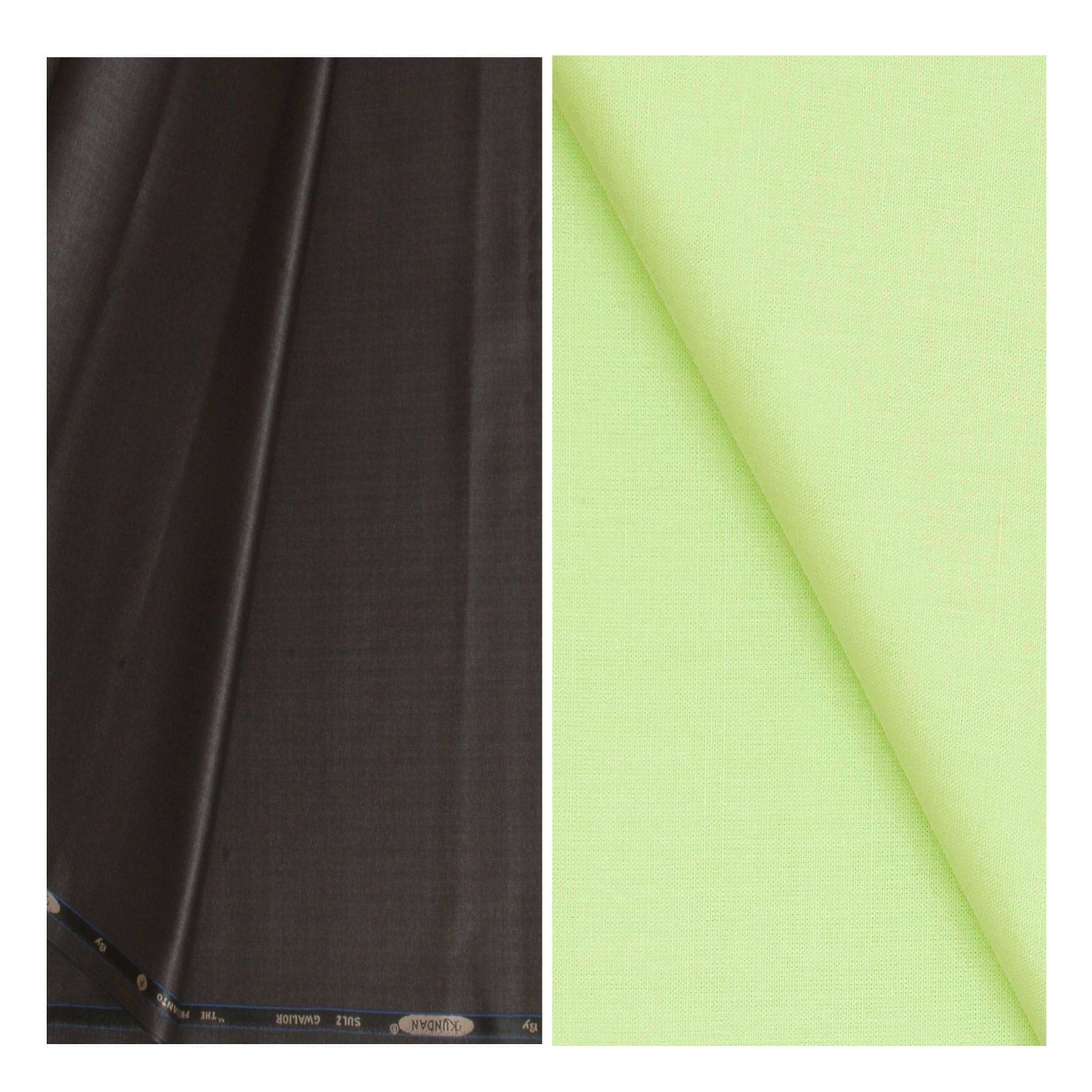     			KUNDAN SULZ GWALIOR Multi 100 Percent Cotton Unstitched Shirts & Trousers Pack of 1 Pant and Shirt Piece