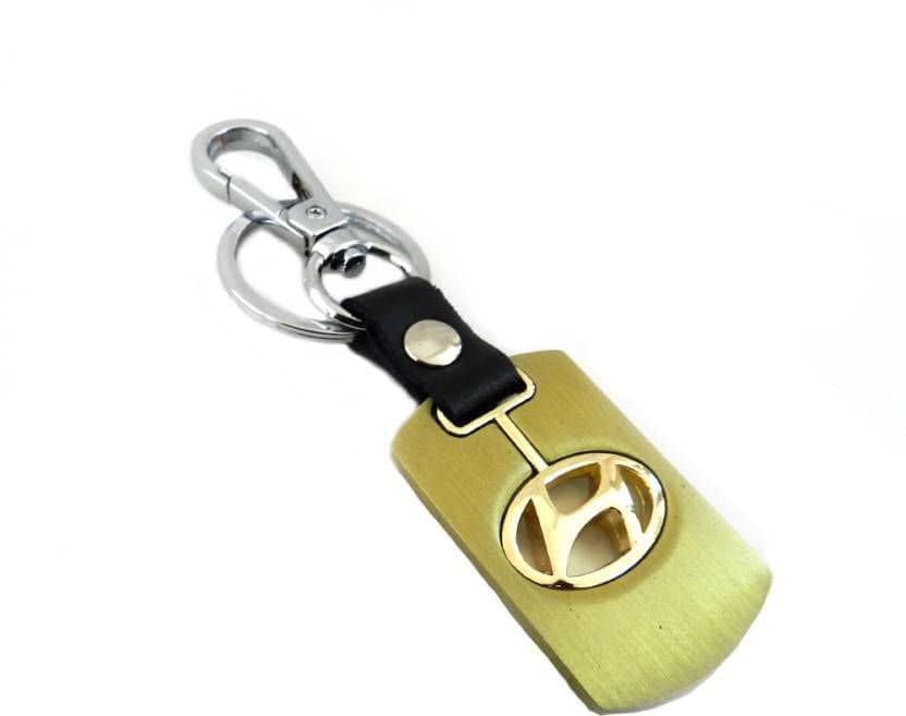 Americ Style Hyundai Golden Metal Swinging Logo Locking Locking Key Chain  (Gold) - Jewellery Sets | Buy online on ZillyBuy