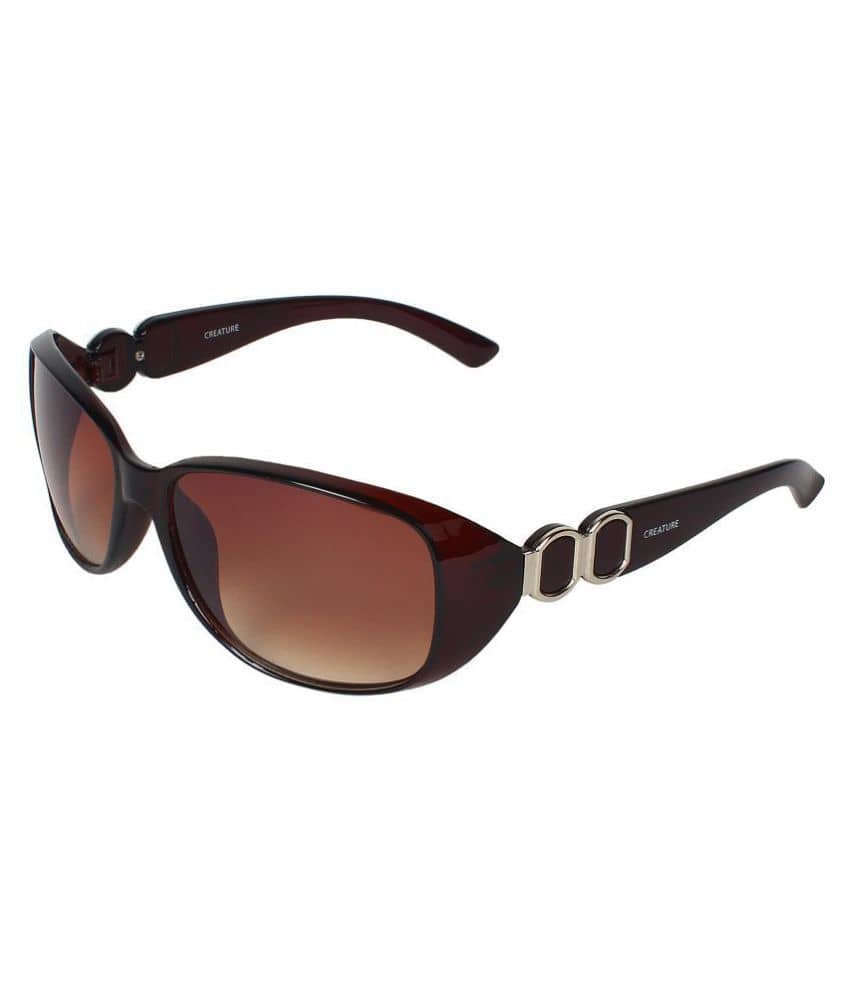 Creature - Brown Oversized Sunglasses ( Pack of 1 ) - Sunglasses | Buy online on ZillyBuy
