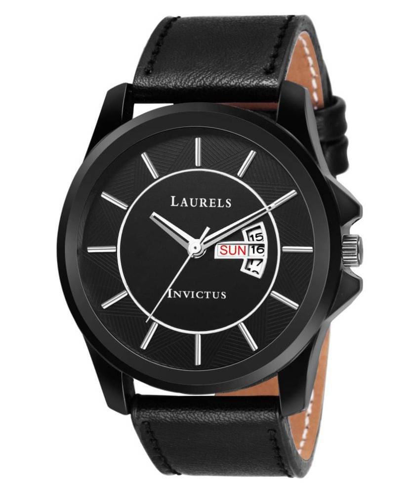    			Laurels LWM-INC-XI-020202 Leather Analog "Mens Watch"