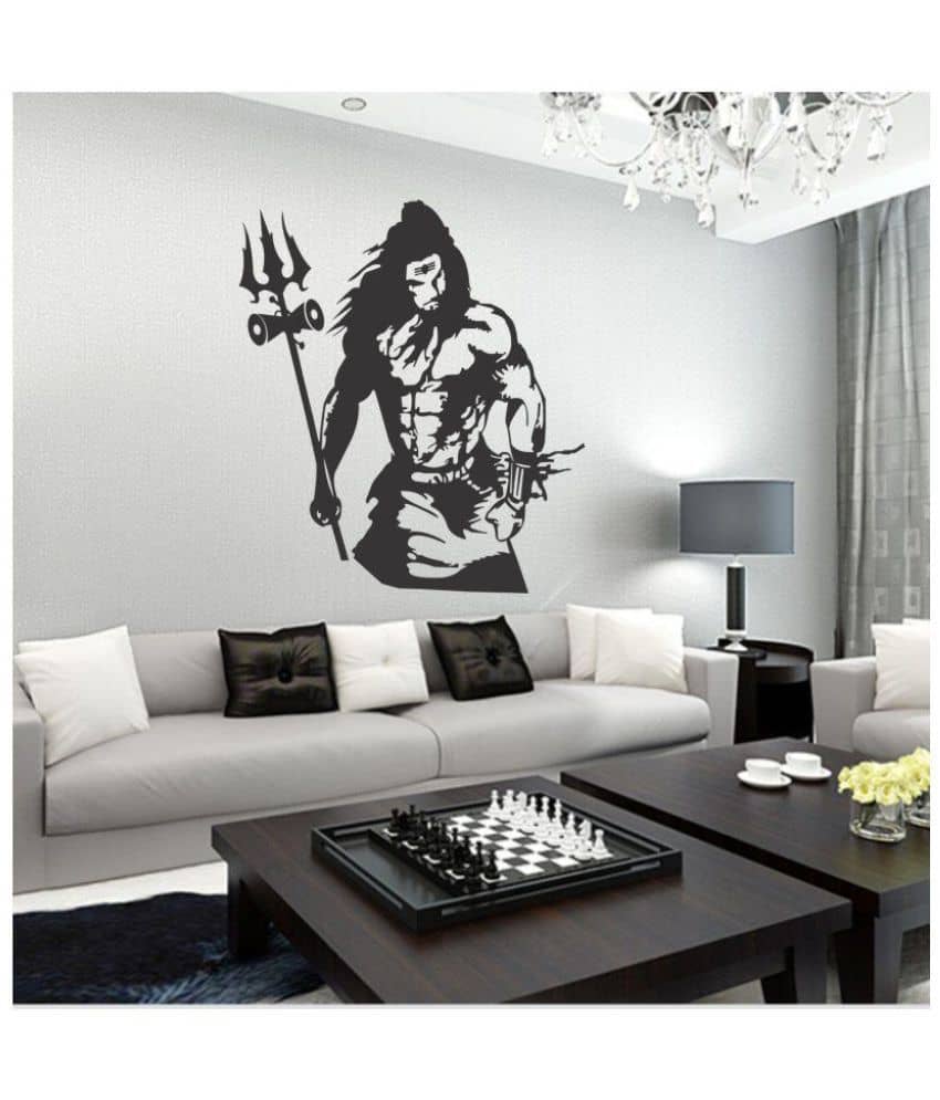 Sticker Studio Lord Shiva Wall Sticker ( 61 x 54 cms )