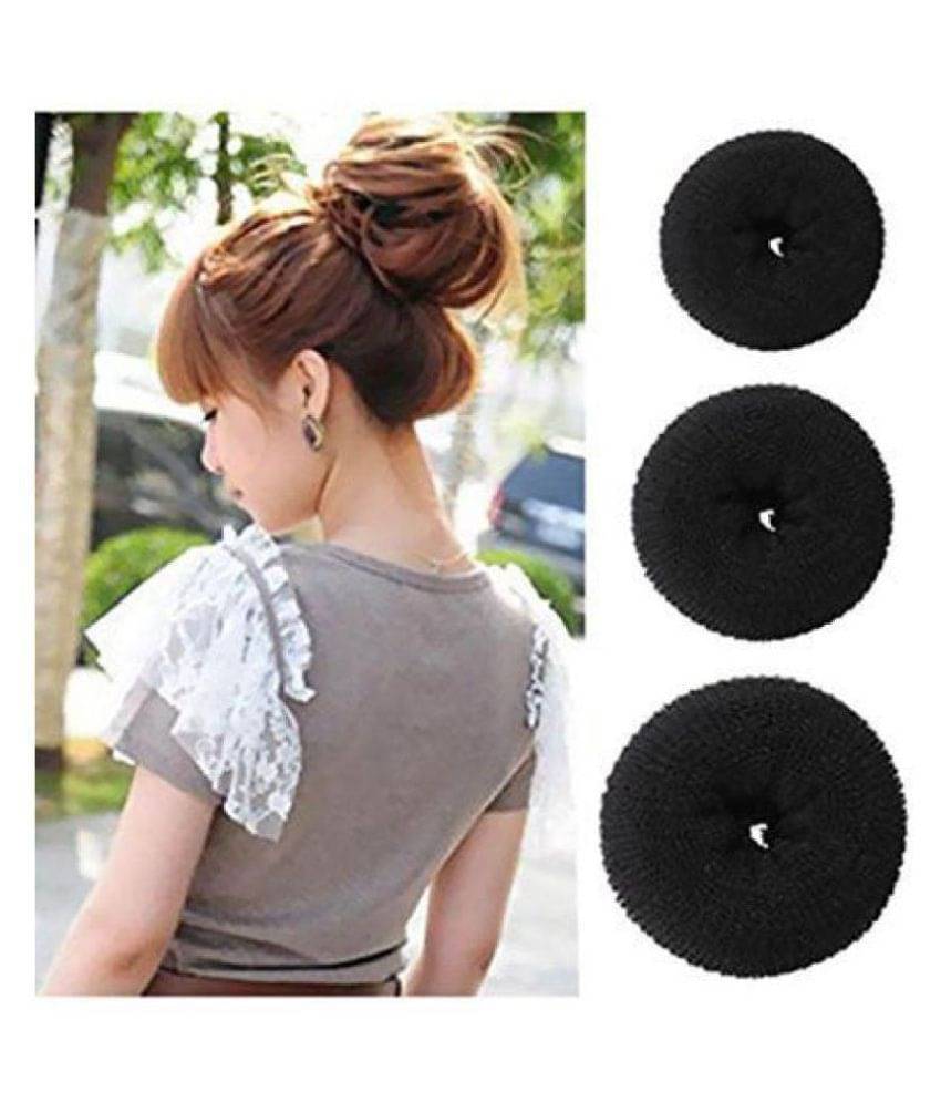     			FOK Black Casual Hair Puff