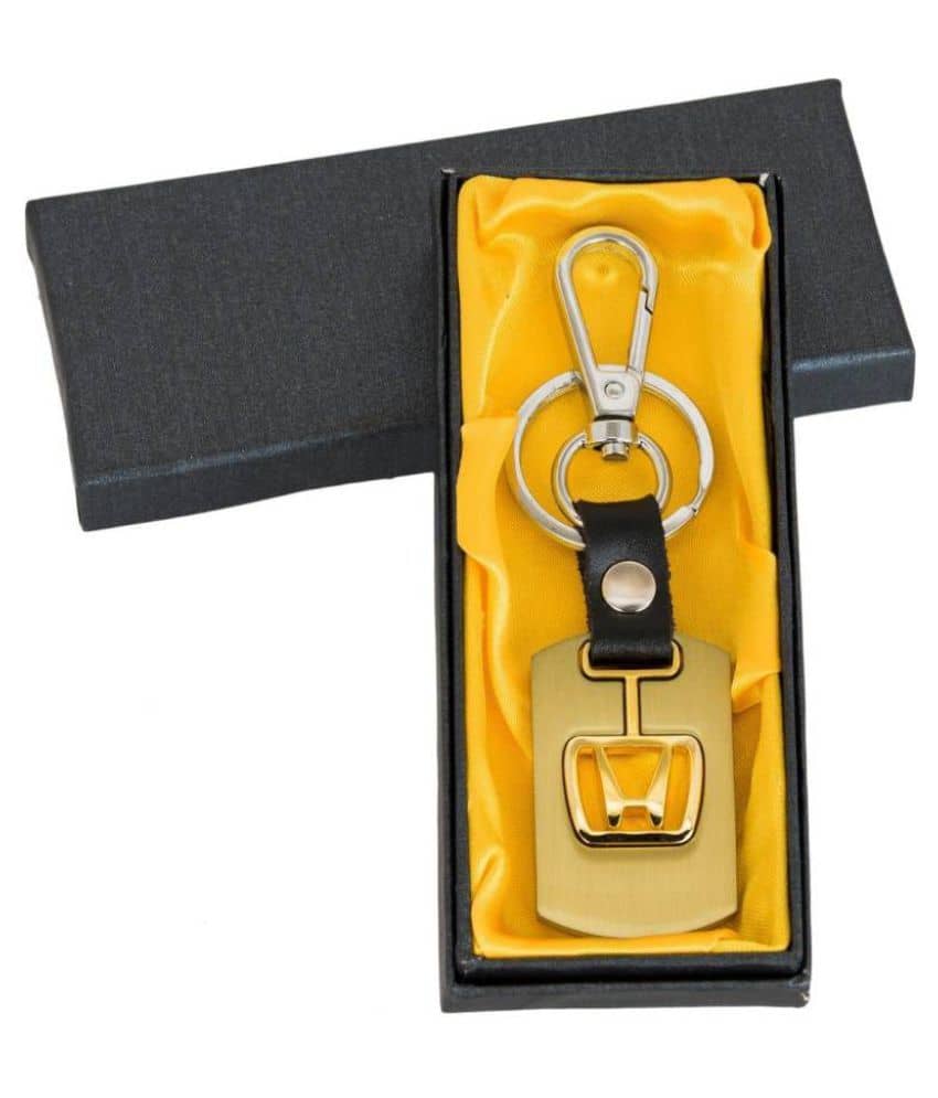 Americ Style HONDA Golden Metal Swinging Logo Locking Locking Key Chain  (Gold) - Jewellery Sets | Buy online on ZillyBuy