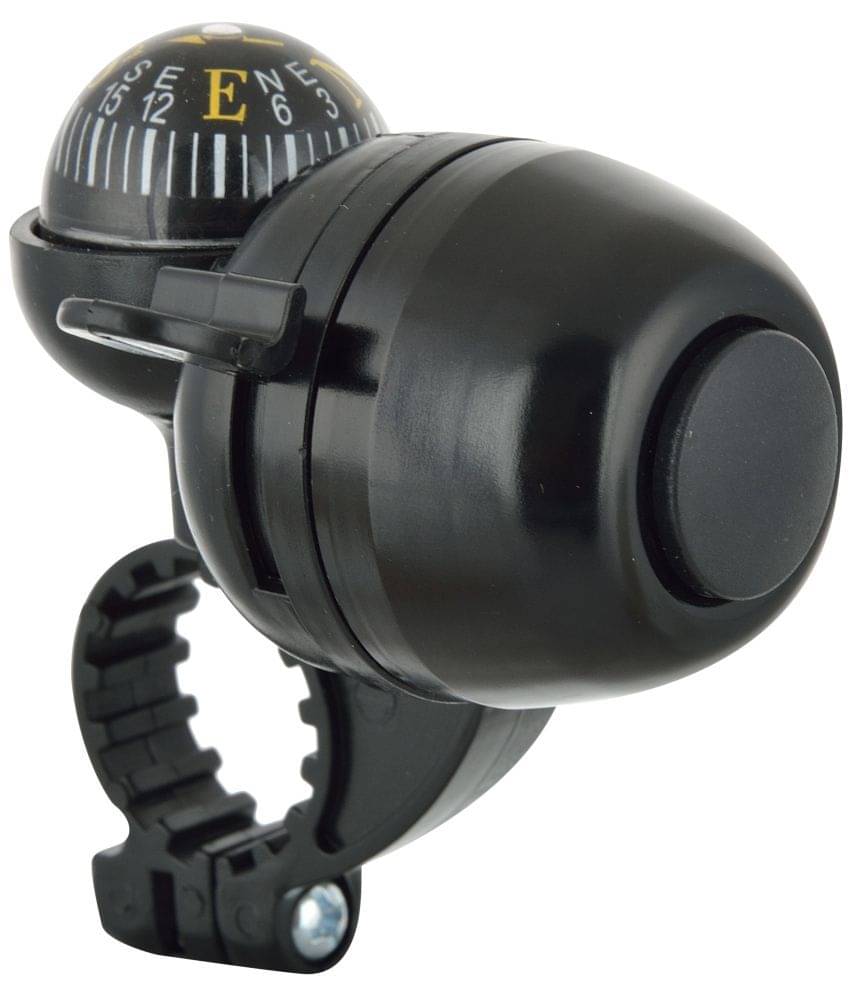 Dark Horse Bicycle Navigation Bell with Compass Black Dark Horse Bicycle Navigation Bell with Compass Black