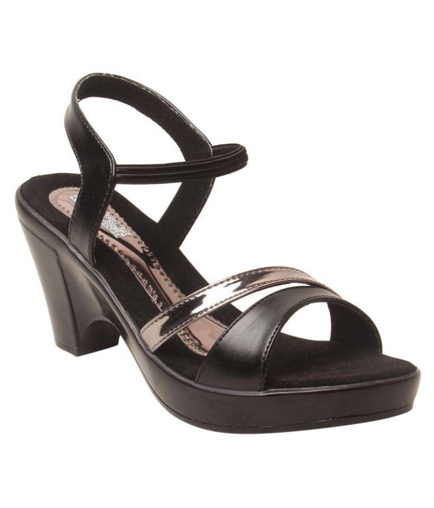 Feel It - Black Women's Sandal Heels     			Feel It - Black Women's Sandal Heels