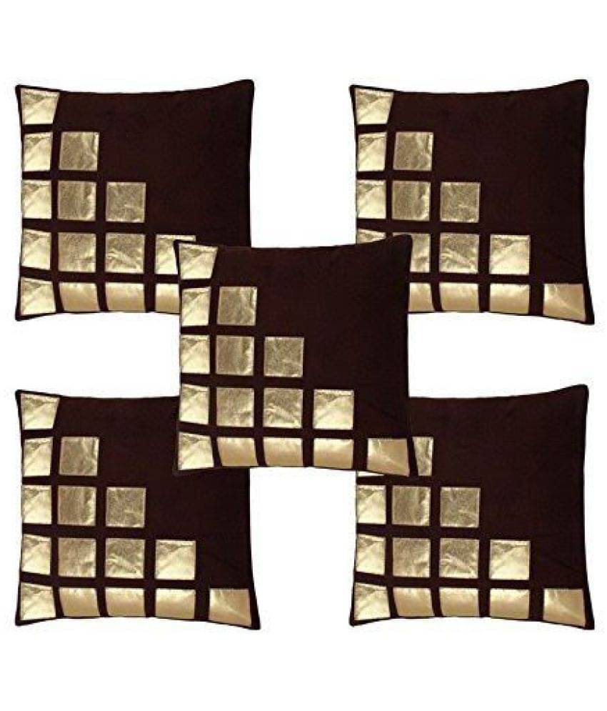 Color Expressions Set of 5 Velvet Cushion Covers 40X40 cm (16X16) Color Expressions Set of 5 Velvet Cushion Covers 40X40 cm (16X16)