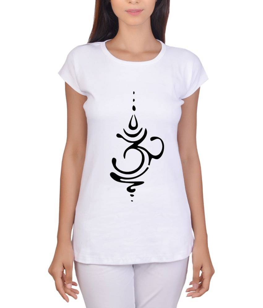 British Terminal Women Cotton Regular Fit Round Neck T-Shirt ( White ) British Terminal Women Cotton Regular Fit Round Neck T-Shirt ( White )