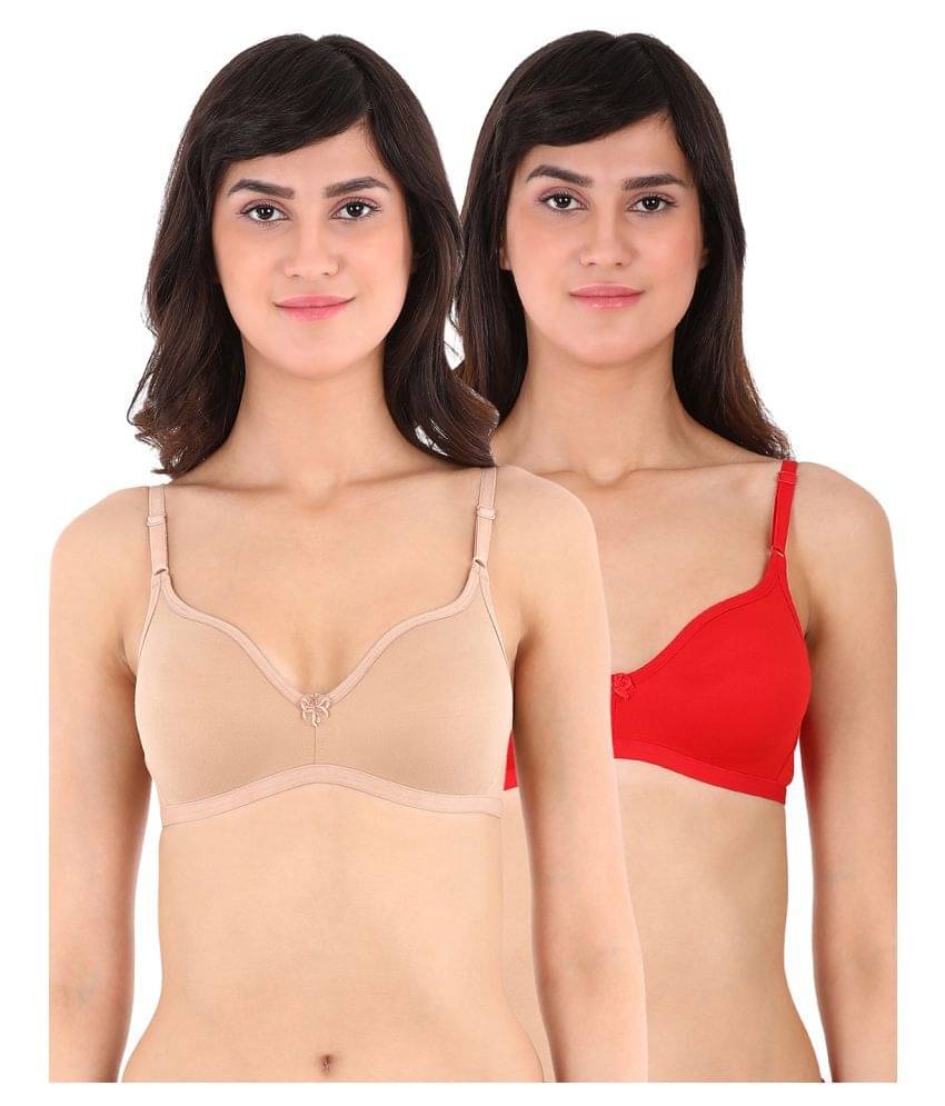     			Clovia Poly Cotton T-Shirt Bra - Multi Color
