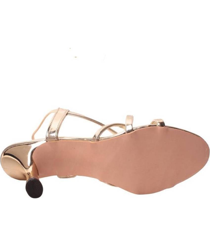 Feel It - Gold Women's Sandal Heels