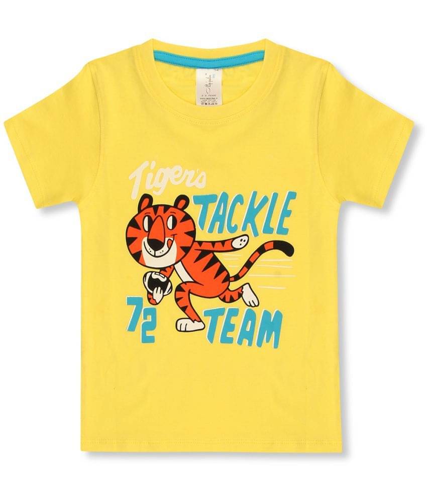     			Ap'pulse Pack of 1 Boys Cotton T-Shirt ( Yellow )