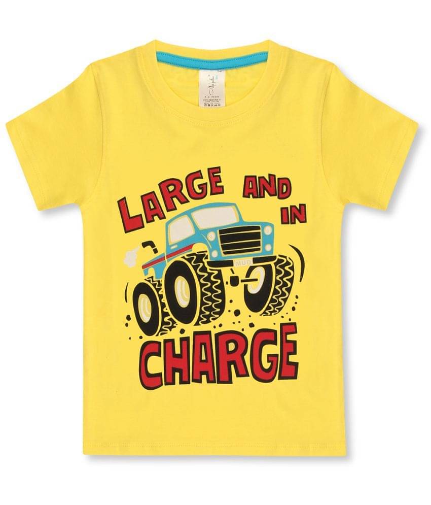     			Ap'pulse Pack of 1 Boys Cotton T-Shirt ( Yellow )