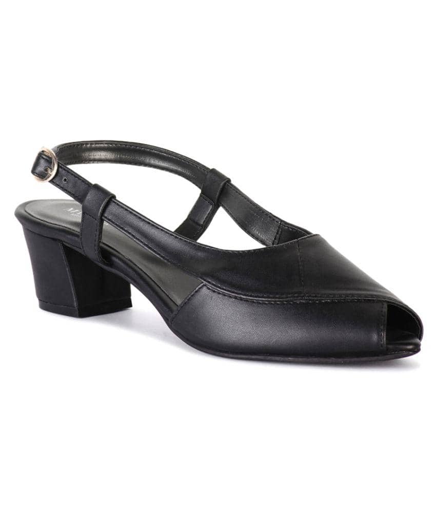MARC LOIRE Black Platforms Heels - Heels | Buy online on ZillyBuy