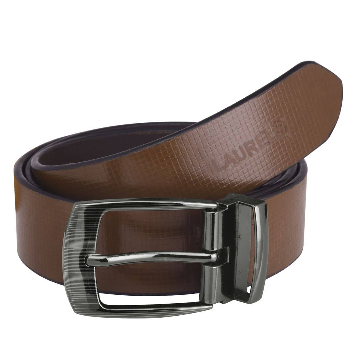 Laurels Brown Leather Formal Belt - Pack of 1