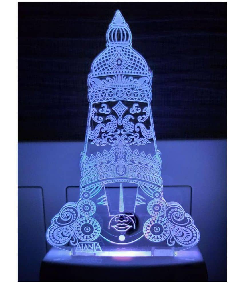 Ajanta Tirupati Balaji ( PEN STAND FREE ) Code : 2069 3D Night Lamp Multi - Pack of 1 - Electricals | Buy online on ZillyBuy