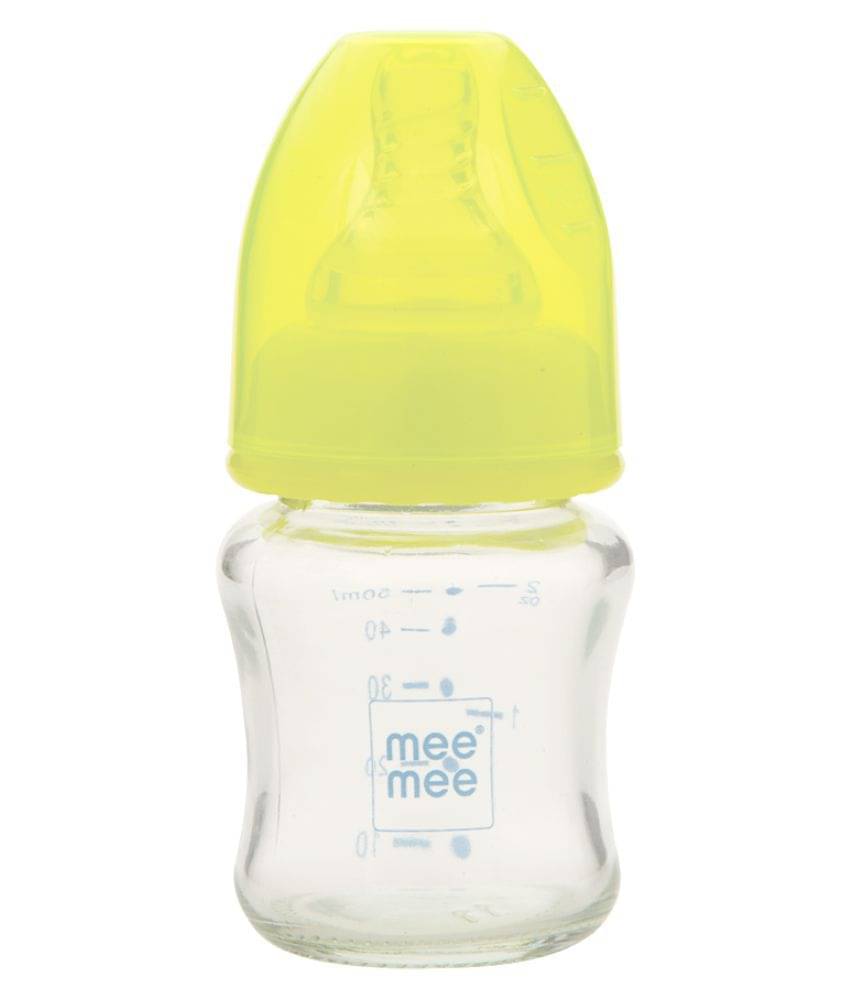     			Mee Mee 50ml Premium Glass Feeding Bottle (Green)